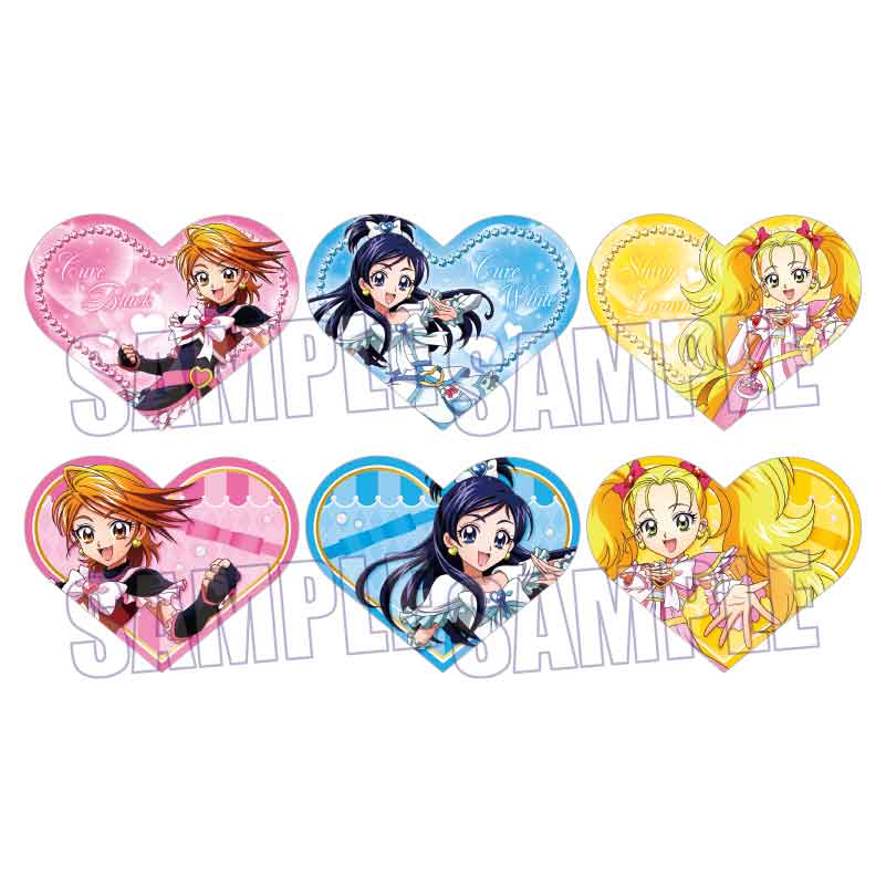ふたりはプリキュアMax Heart_トレーディングハート型色紙 Action ver.　　【OPP／6枚入り】