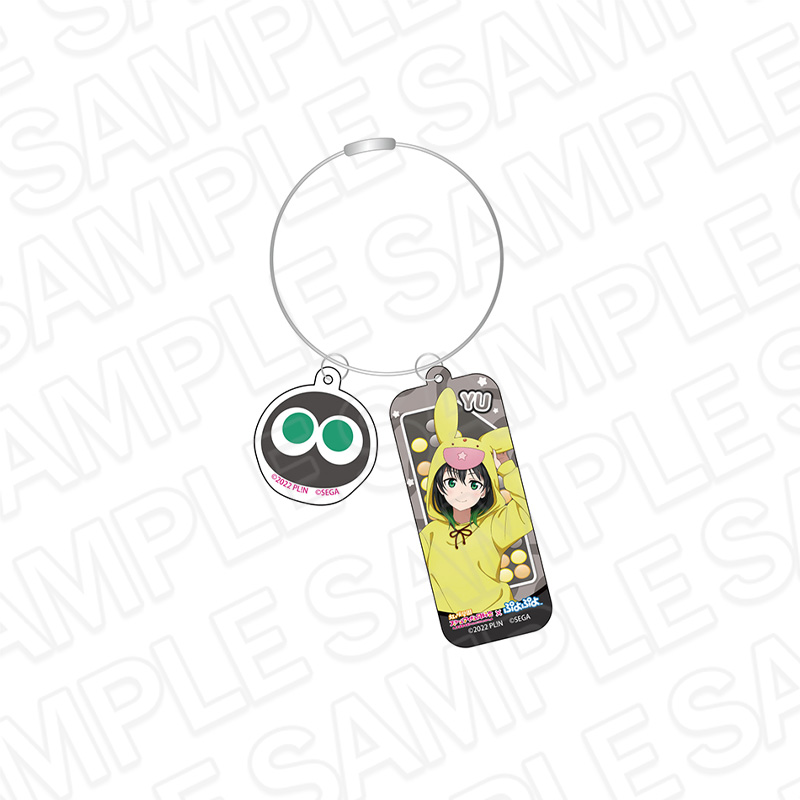 ラブライブ!虹ヶ咲学園スクールアイドル同好会×ぷよぷよ_ワイヤーキーホルダー 高咲 侑