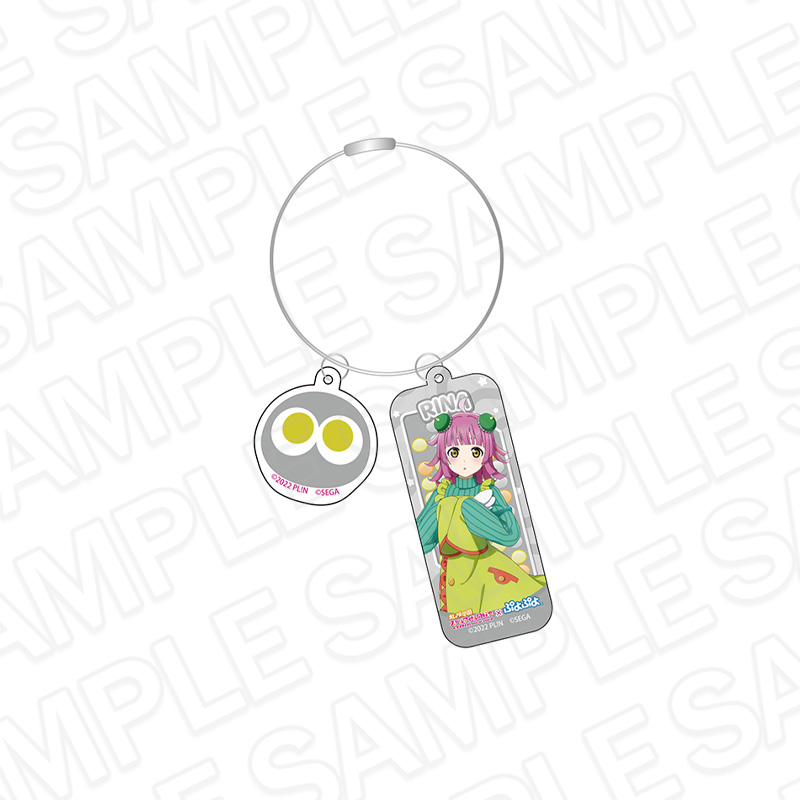 ラブライブ!虹ヶ咲学園スクールアイドル同好会×ぷよぷよ_ワイヤーキーホルダー 天王寺璃奈