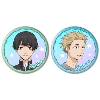 薫る花は凛と咲く DMMくじ 缶バッジ 2個セット 依田絢斗　5セット グッズ-バッチ】薫る花は凛と咲く ホログラム缶バッジセット