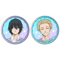 薫る花は凛と咲く_オーロラ缶バッジ2個セット 夏沢朔＆紬凛太郎