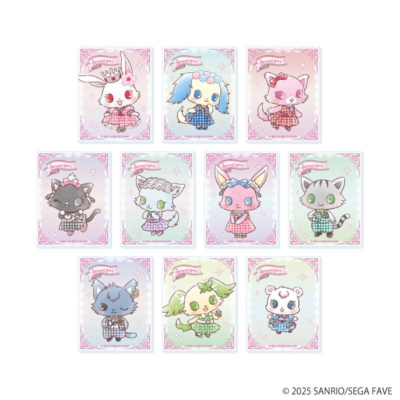 ジュエルペット_アクリルカード01/コンプリートセット(全10種)(グラフアートイラスト)【BOX/10個入り】