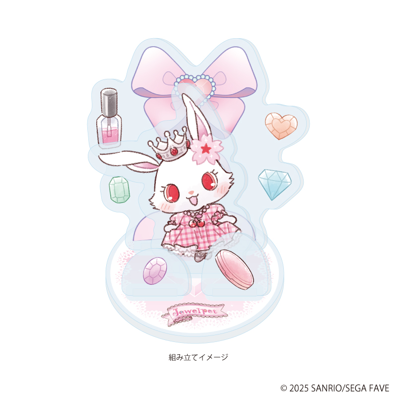 ジュエルペット_アクリルスタンドプレート 01/ルビー(グラフアートイラスト)