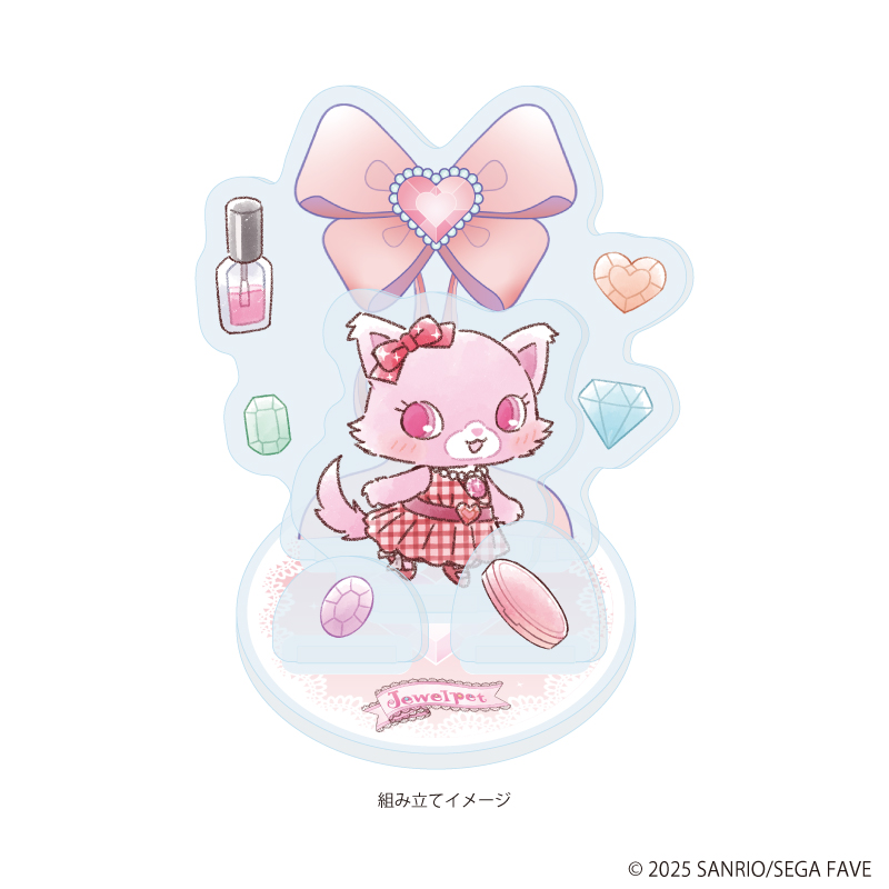 ジュエルペット_アクリルスタンドプレート 03/ガーネット(グラフアートイラスト)