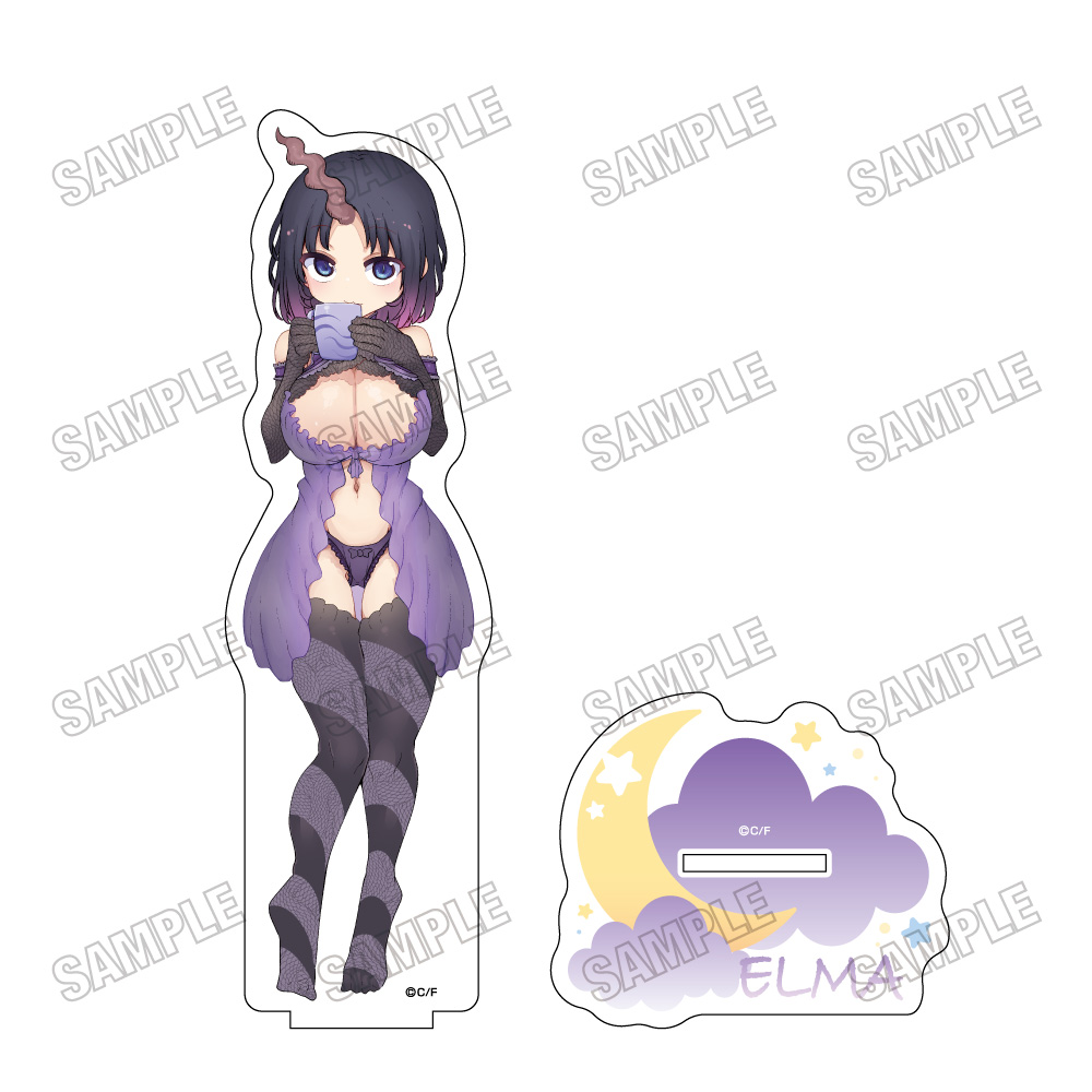 小林さんちのメイドラゴン_描き下ろしBIGアクリルスタンド【ベビードールver.】?エルマ