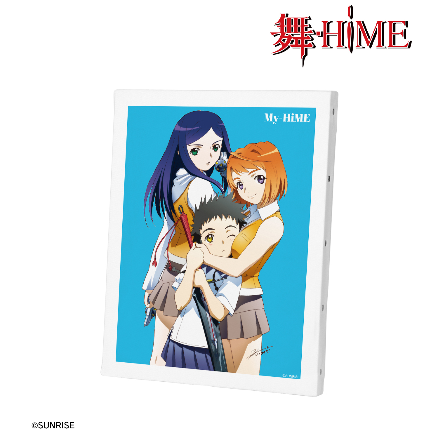 舞-HiME_鴇羽 舞衣&玖我 なつき&美袋 命 ver.A F0号 キャンバスボード