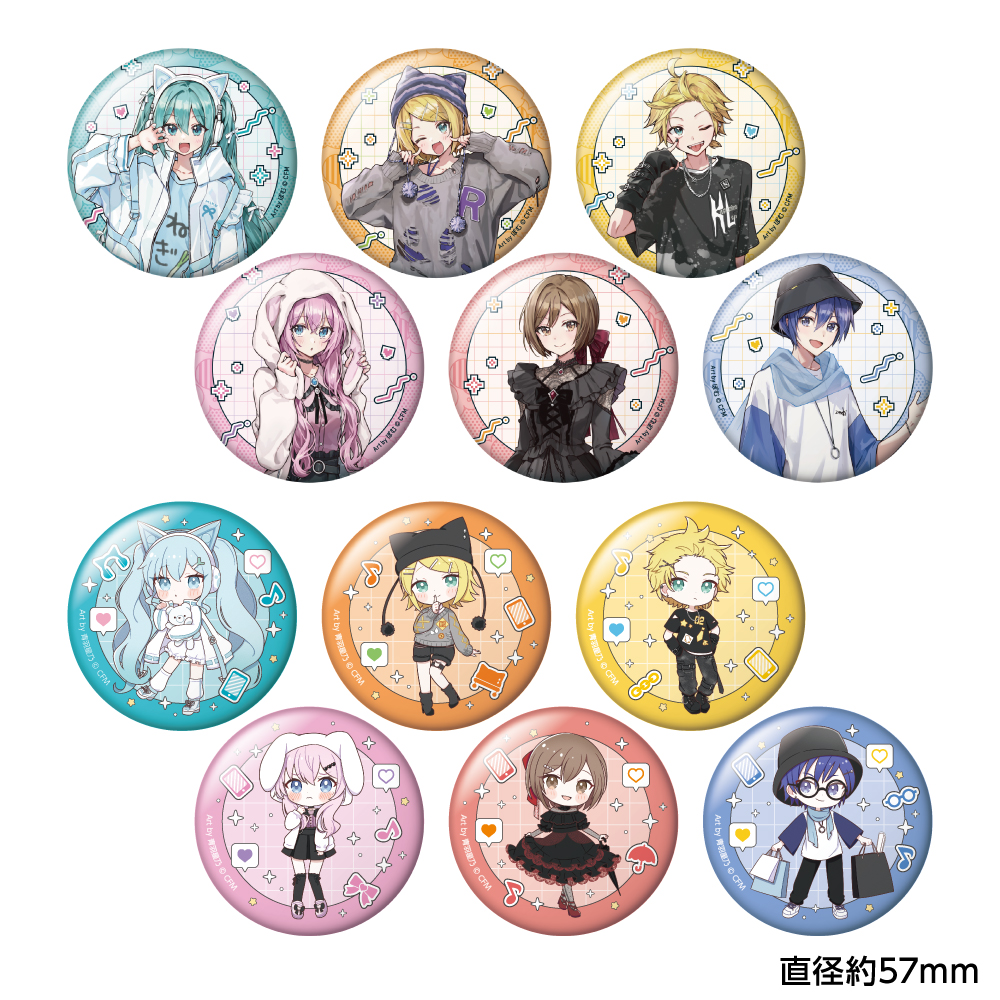 MiSIDE トレーディング　缶バッジ　ミサイド　6個 コンプリート 初音ミク_トレーディング缶バッジ akiba culture fashion