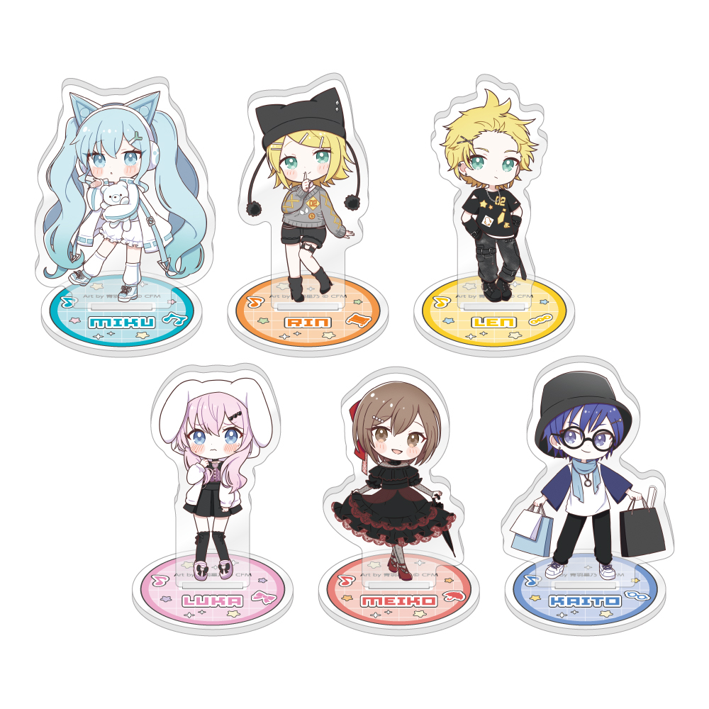 初音ミク_トレーディングちびキャラアクリルスタンド akiba culture fashion【コンプリートBOX／6個入り】