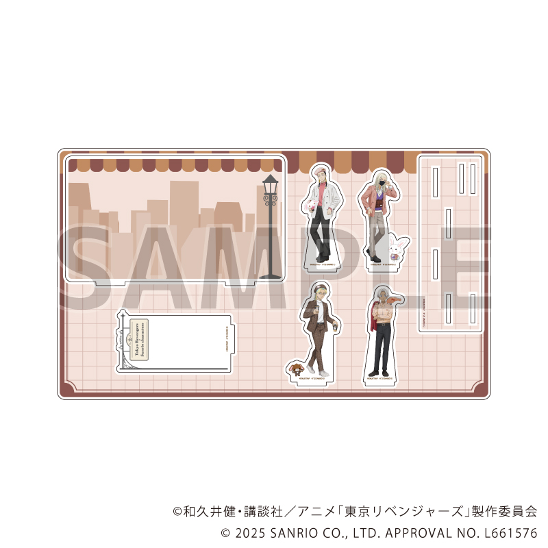 東京リベンジャーズ×サンリオキャラクターズ_プレミアム アクリルジオラマプレート02/Bパターン(コラボイラスト)