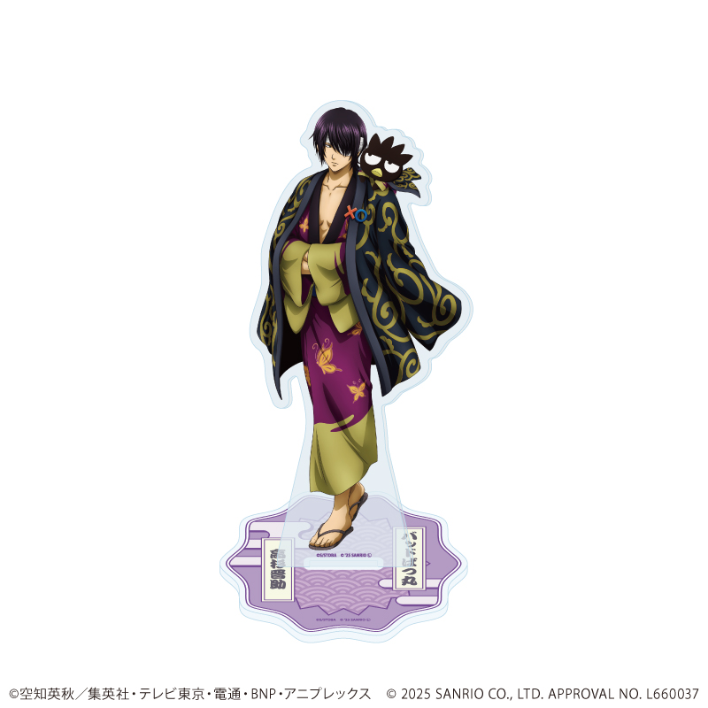 銀魂×サンリオキャラクターズ_アクリルスタンド07/高杉晋助×バッドばつ丸(コラボイラスト)