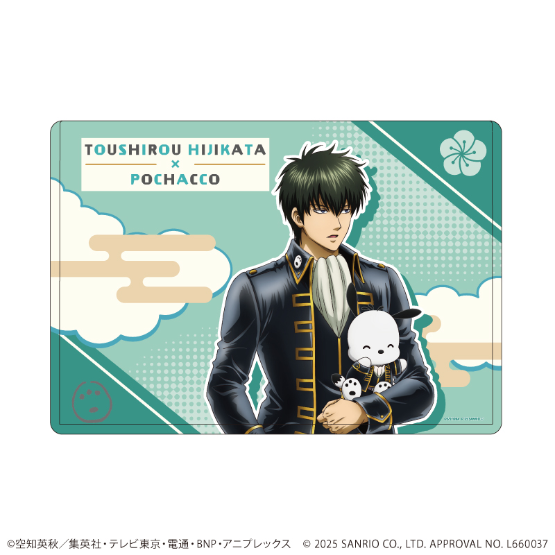 銀魂×サンリオキャラクターズ_キャラクリアケース04/土方十四郎×ポチャッコ(コラボイラスト)