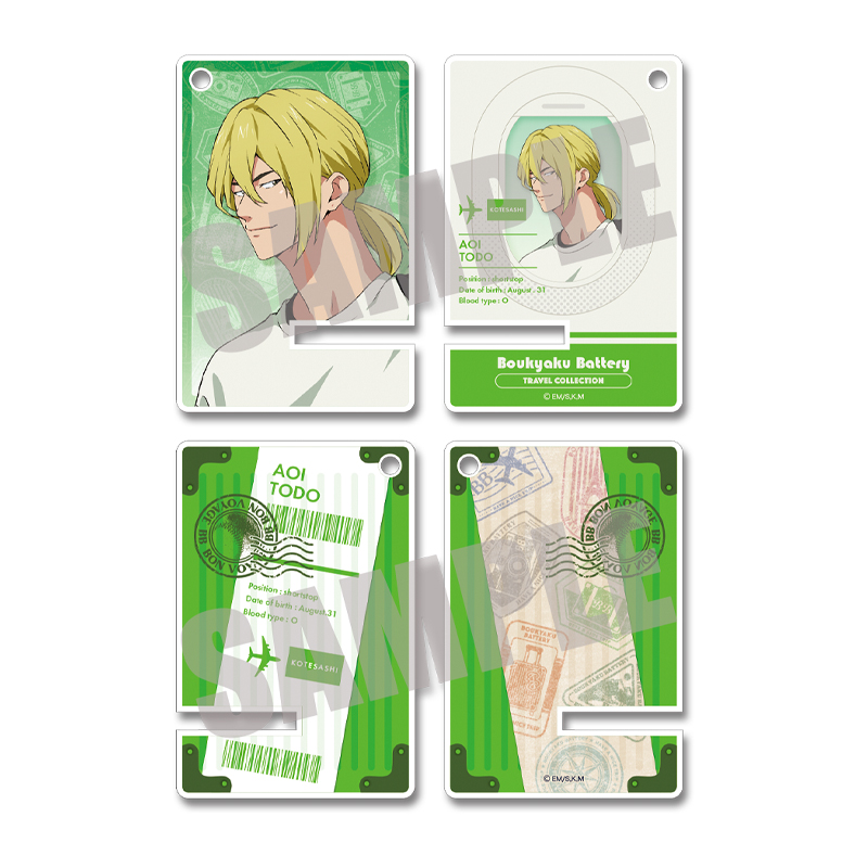 忘却バッテリー_アクリルミニスマホスタンド 藤堂 葵 TRAVEL ver.