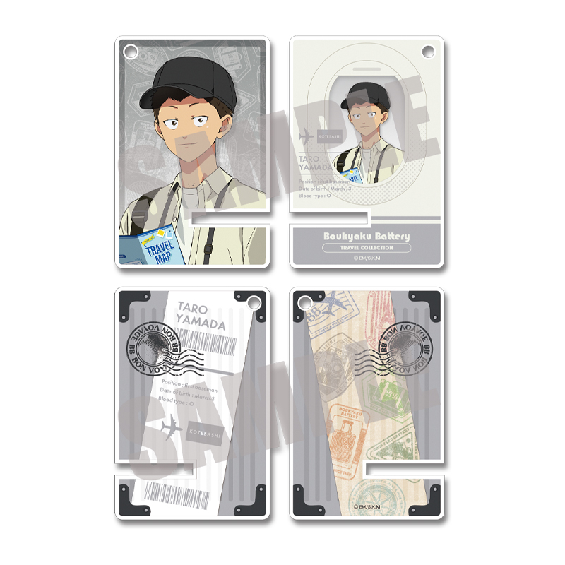 忘却バッテリー_アクリルミニスマホスタンド 山田太郎 TRAVEL ver.