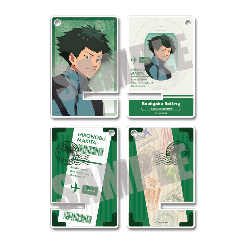 忘却バッテリー_アクリルミニスマホスタンド 巻田広伸 TRAVEL ver.