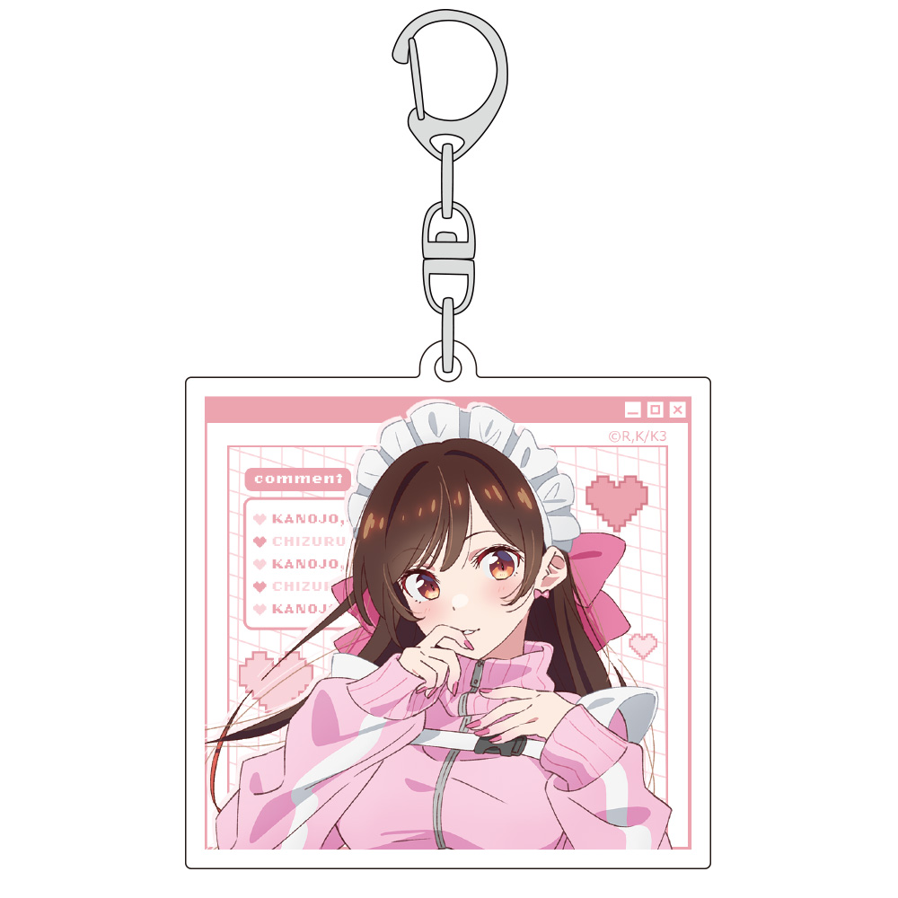 彼女、お借りします_描き下ろしアクリルキーホルダー(水原千鶴/ジャージメイド)
