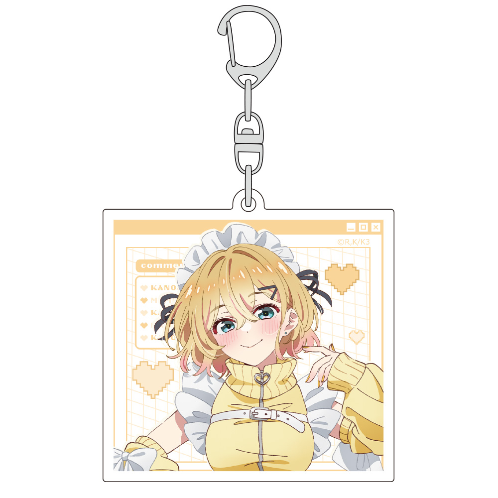 彼女、お借りします_描き下ろしアクリルキーホルダー(七海麻美/ジャージメイド)