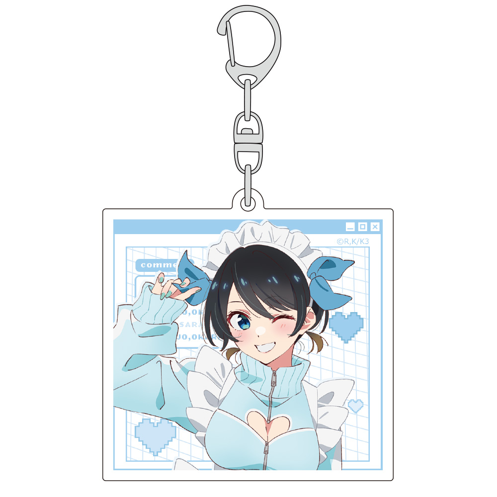 彼女、お借りします_描き下ろしアクリルキーホルダー(更科瑠夏/ジャージメイド)