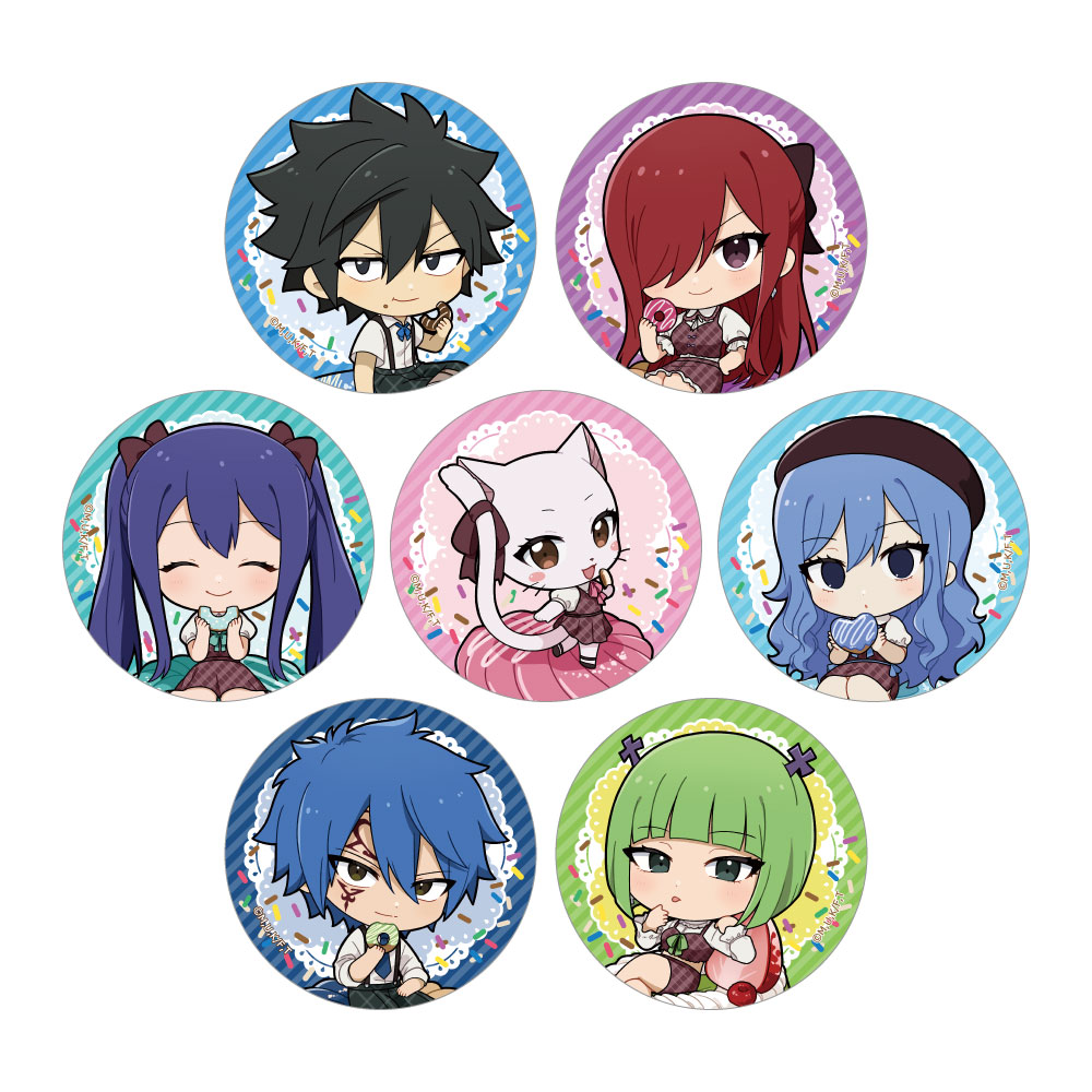 FAIRY TAIL 100年クエスト_トレーディング缶バッジ(ドーナツ/ver.B)　【BOX／7個入り】