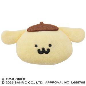 ポムポムプリン×お文具といっしょ_もふもふバッジ ③ポムポムプリン