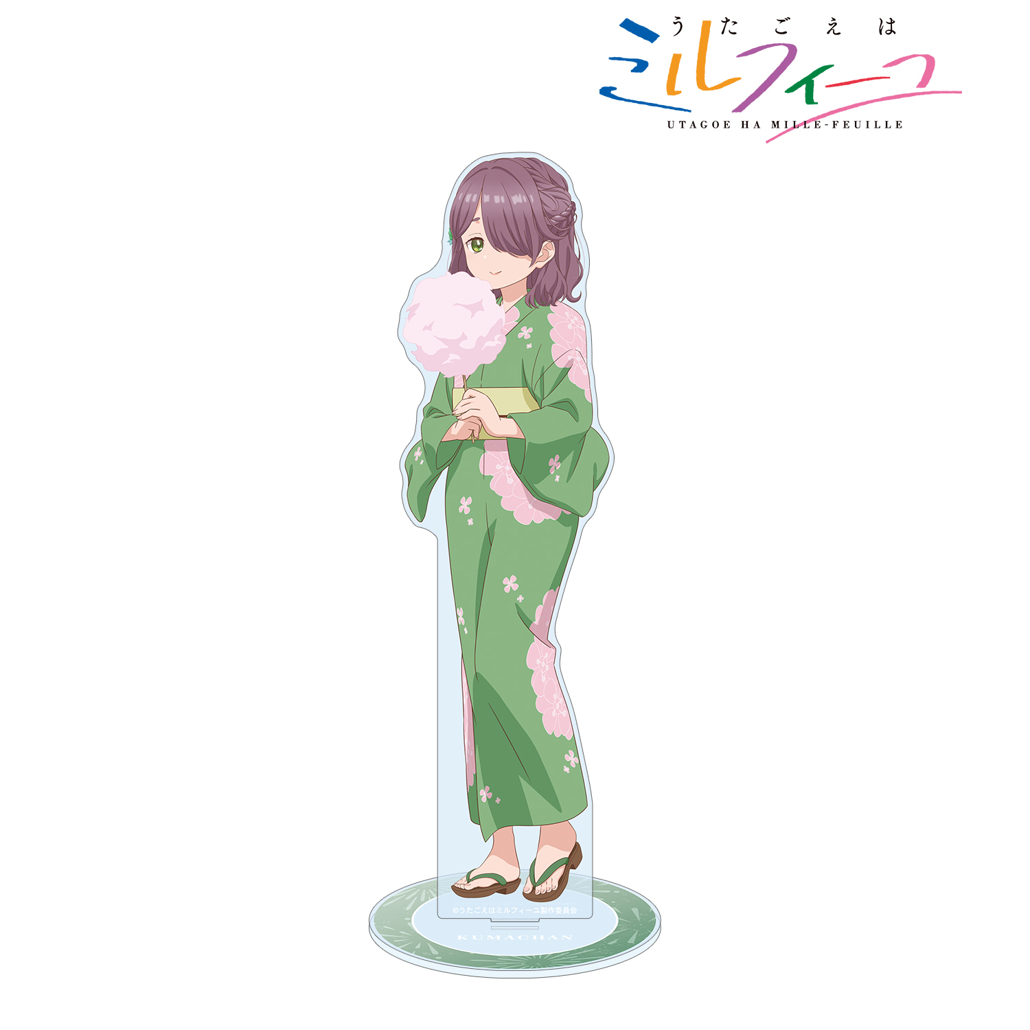 うたごえはミルフィーユ_描き下ろし クマちゃん 夏祭りver. 特大アクリルスタンド