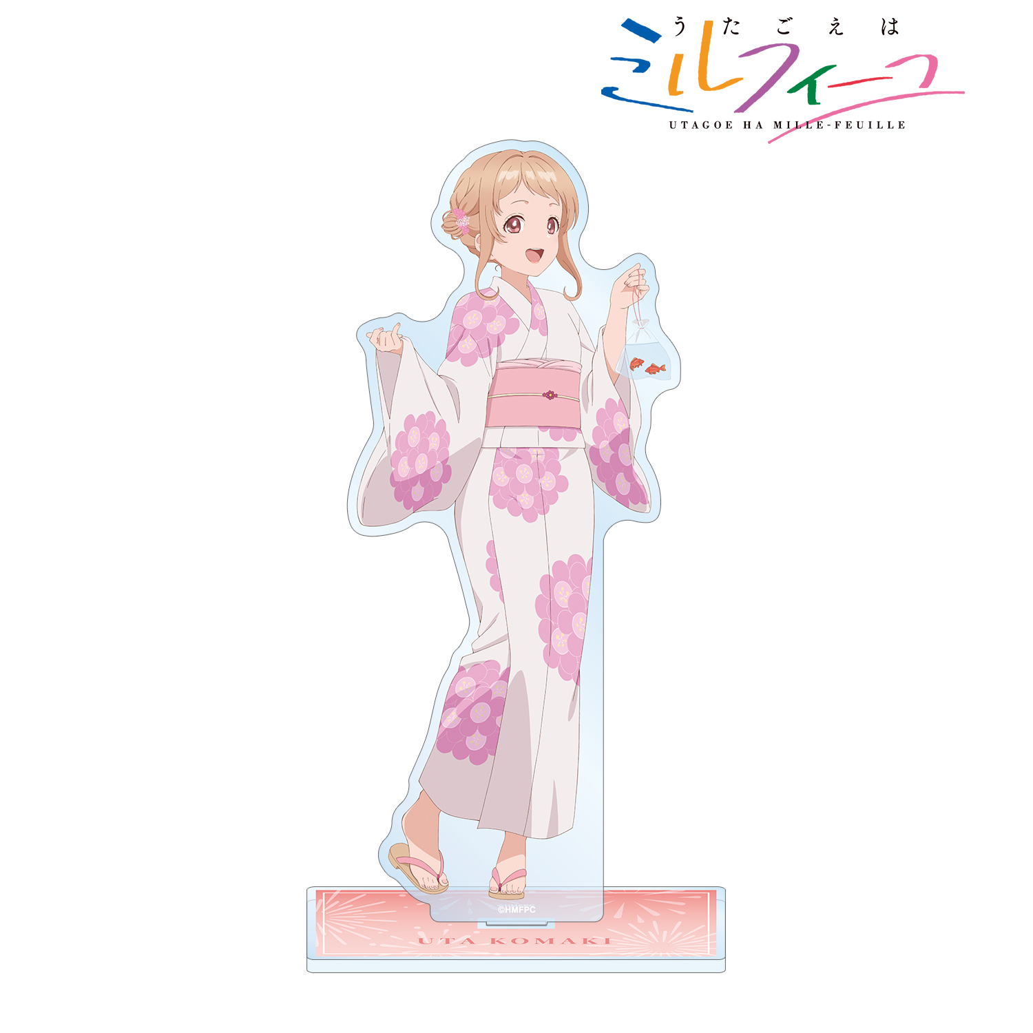 うたごえはミルフィーユ_描き下ろし ウタ 夏祭りver. BIGアクリルスタンド