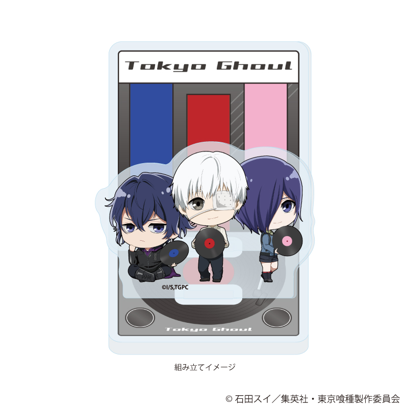 東京喰種_アクリルスタンドプレート05/金木＆董香＆絢都(ミニキャライラスト)