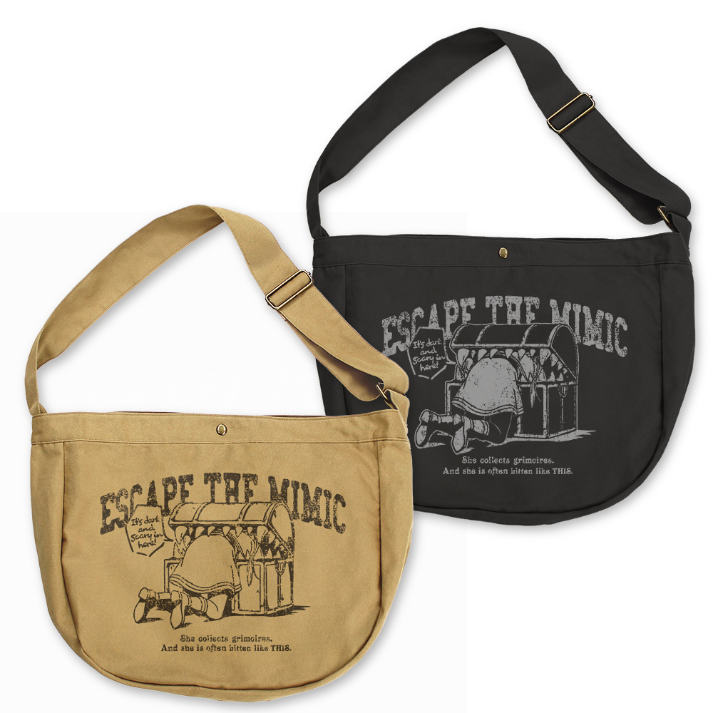 葬送のフリーレン_ミミックに食べられるフリーレン ニュースペーパーバッグ/BLACK