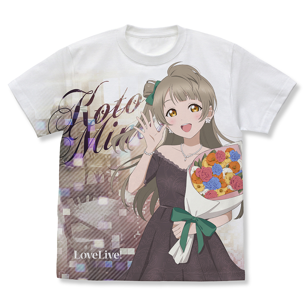 ラブライブ!_Lサイズ_南 ことり フルグラフィックTシャツ パーティードレス2025Ver./WHITE