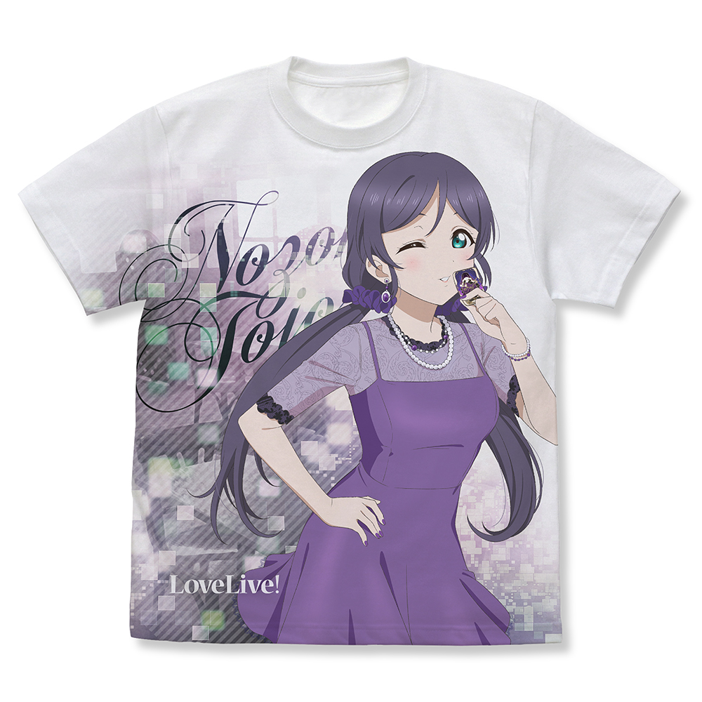 ラブライブ!_Lサイズ_東條 希 フルグラフィックTシャツ パーティードレス2025Ver./WHITE