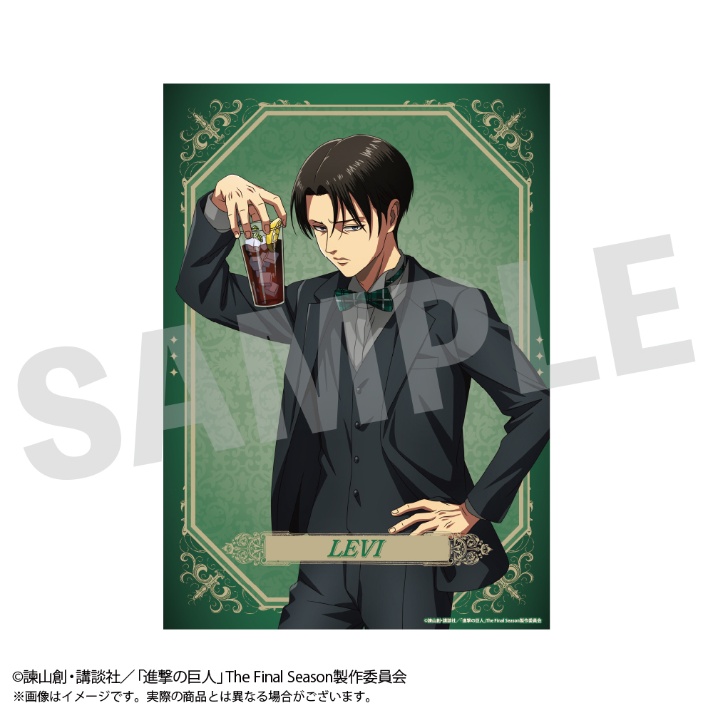 進撃の巨人　リヴァイ　額入りアート　複製原画　セブン限定 進撃の巨人 リヴァイ 額入りアート セブン限定 進撃の巨人