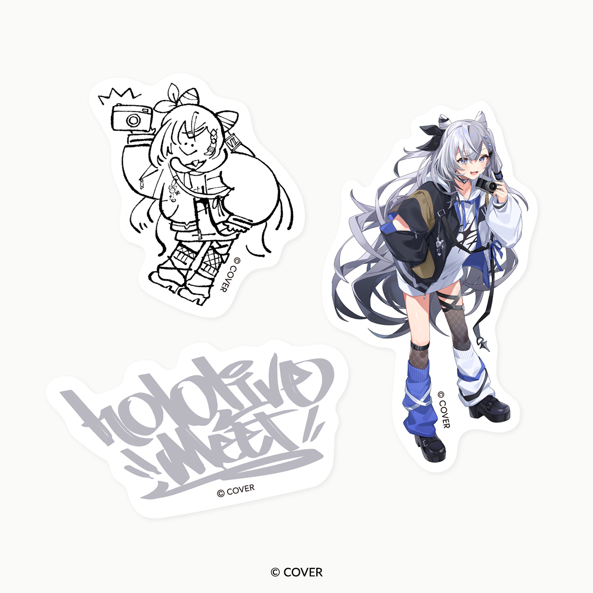 ホロライブ_「hololive Meet 2025」ステッカーセット　ベスティア・ゼータ