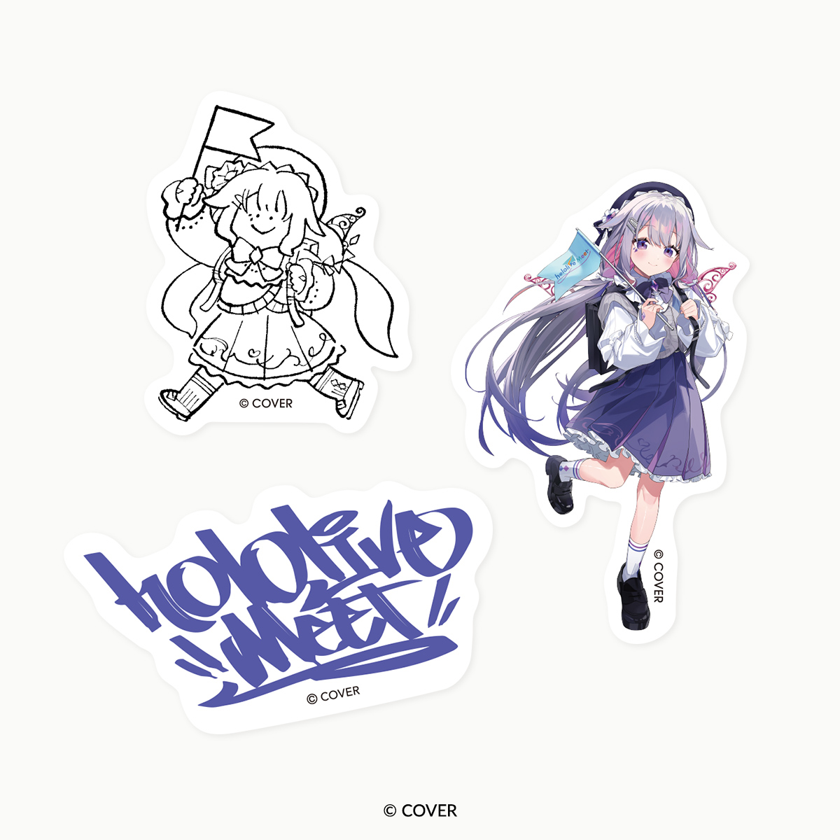 ホロライブ_「hololive Meet 2025」ステッカーセット　古石ビジュー