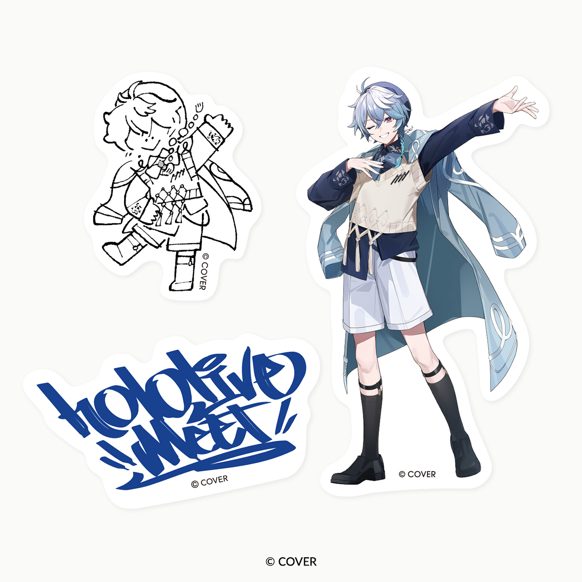 ホロライブ_「hololive Meet 2025」ステッカーセット　オクタビオ