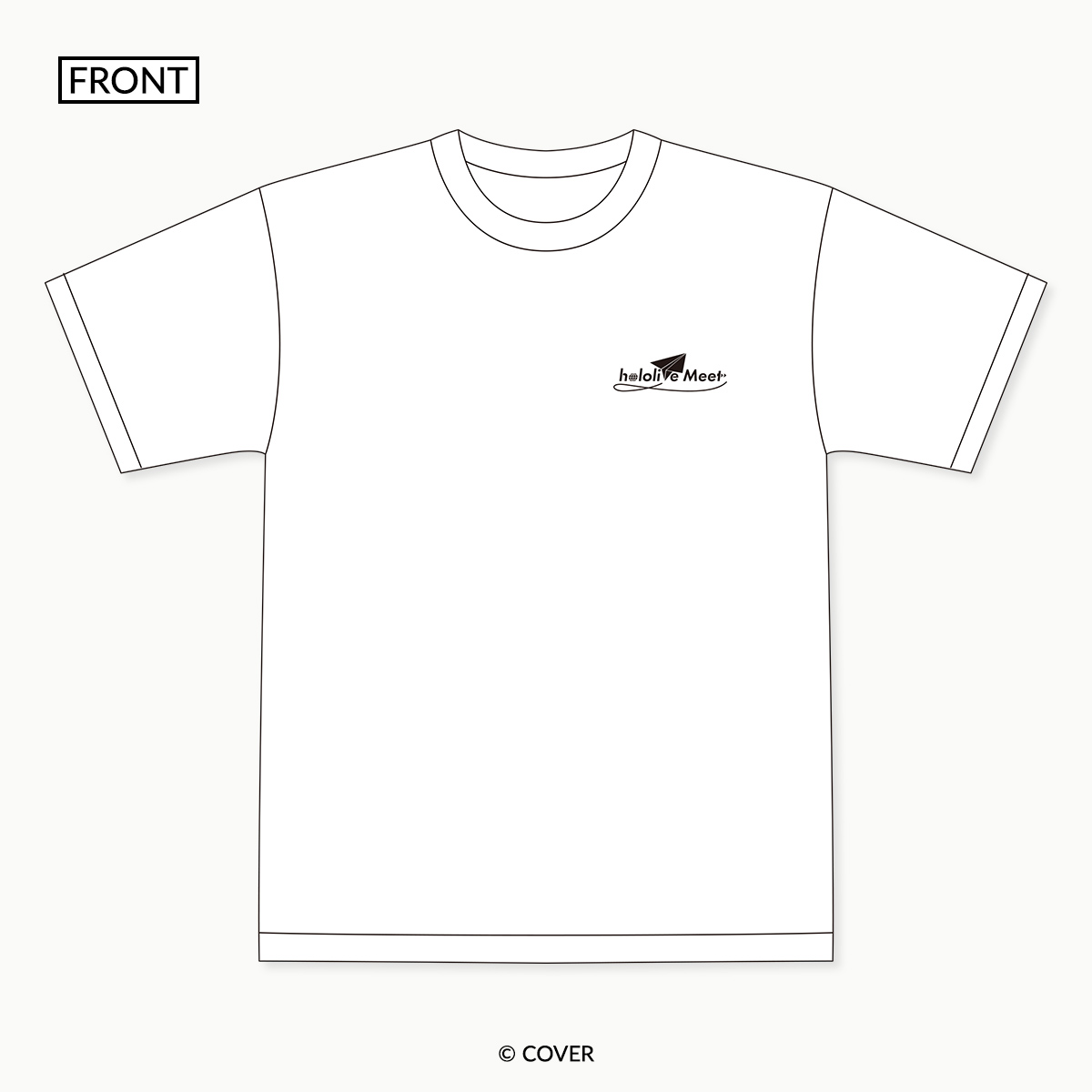 ホロライブ_サイズM_「hololive Meet 2025」デフォルメイラストTシャツ