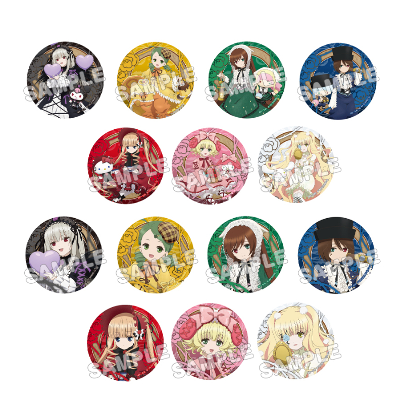 ローゼンメイデン×サンリオキャラクターズ_トレーディング缶バッジ(全14柄)　【コンプリートBOX／14個入り】