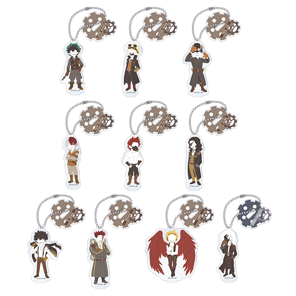 僕のヒーローアカデミア_トレーディングスタンド付アクリルキーホルダー／ゆるパレット【BOX／10パック入り】