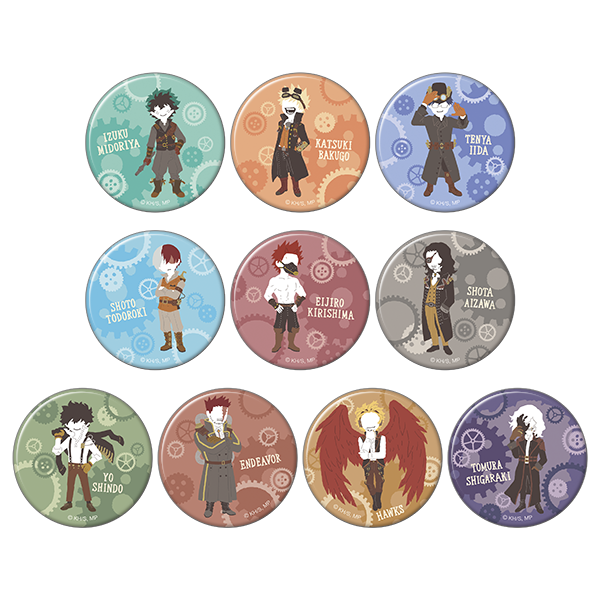 僕のヒーローアカデミア_缶バッジコレクション／ゆるパレット【BOX／10パック入り】