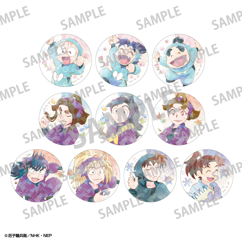 忍たま乱太郎_トレーディングホログラム缶バッジ／カミアニTOUCH4 【BOX／10個入り】