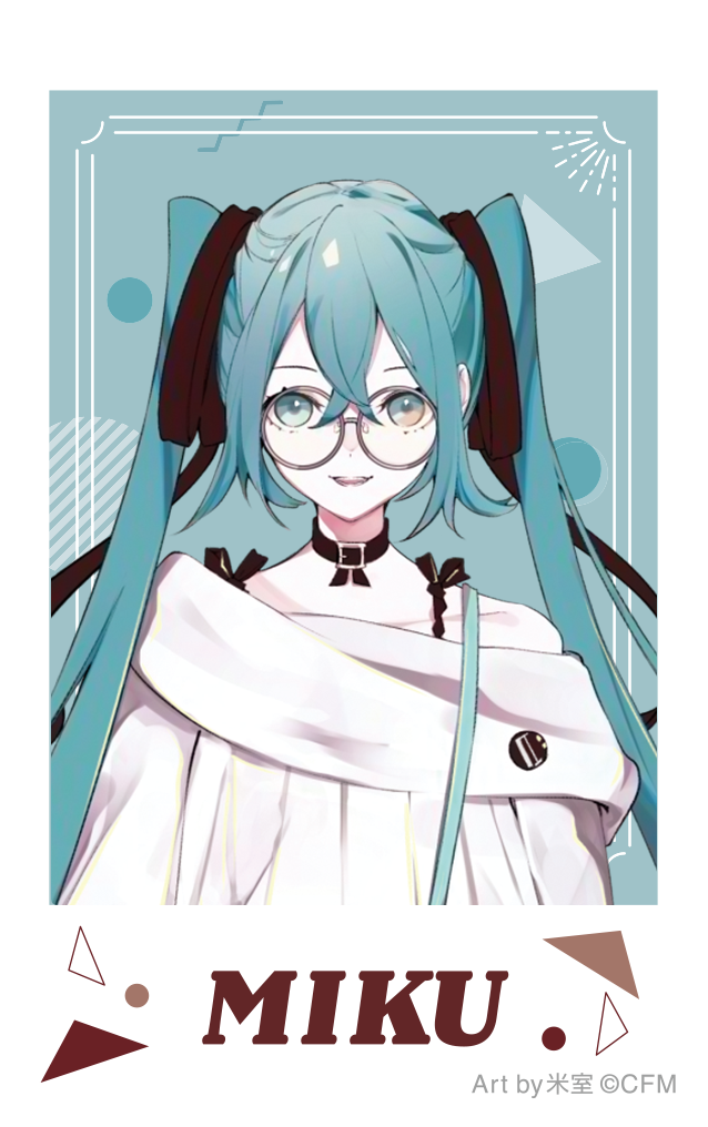初音ミクシリーズ_チェキプリント／初音ミク　私服　Art by 米室