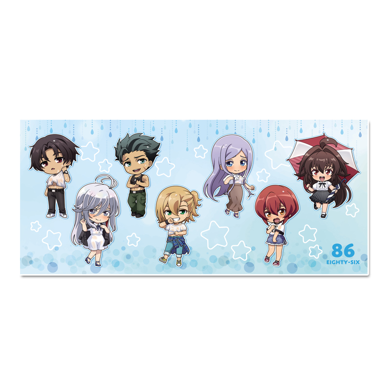 86?エイティシックス?_ぷちちょこスポーツタオル 雨宿り