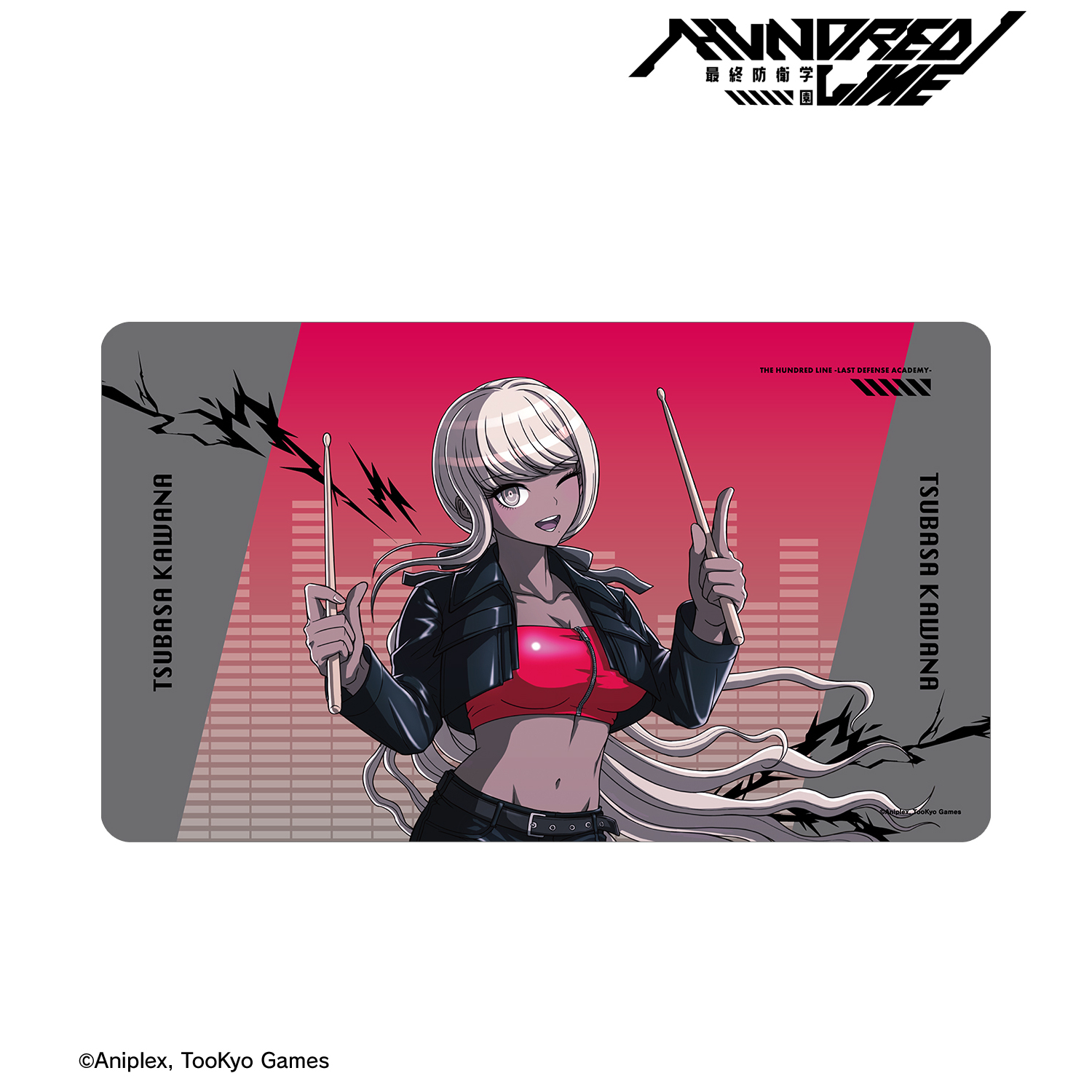 HUNDRED LINE -最終防衛学園-_描き下ろし 川奈つばさ ロックバンドver. マルチデスクマット