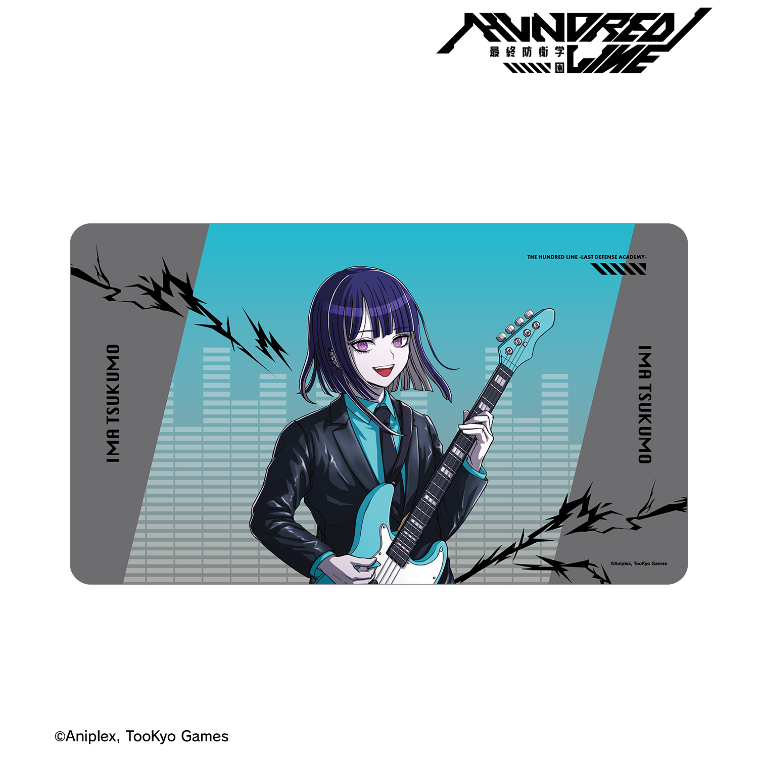 HUNDRED LINE -最終防衛学園-_描き下ろし 九十九今馬 ロックバンドver. マルチデスクマット