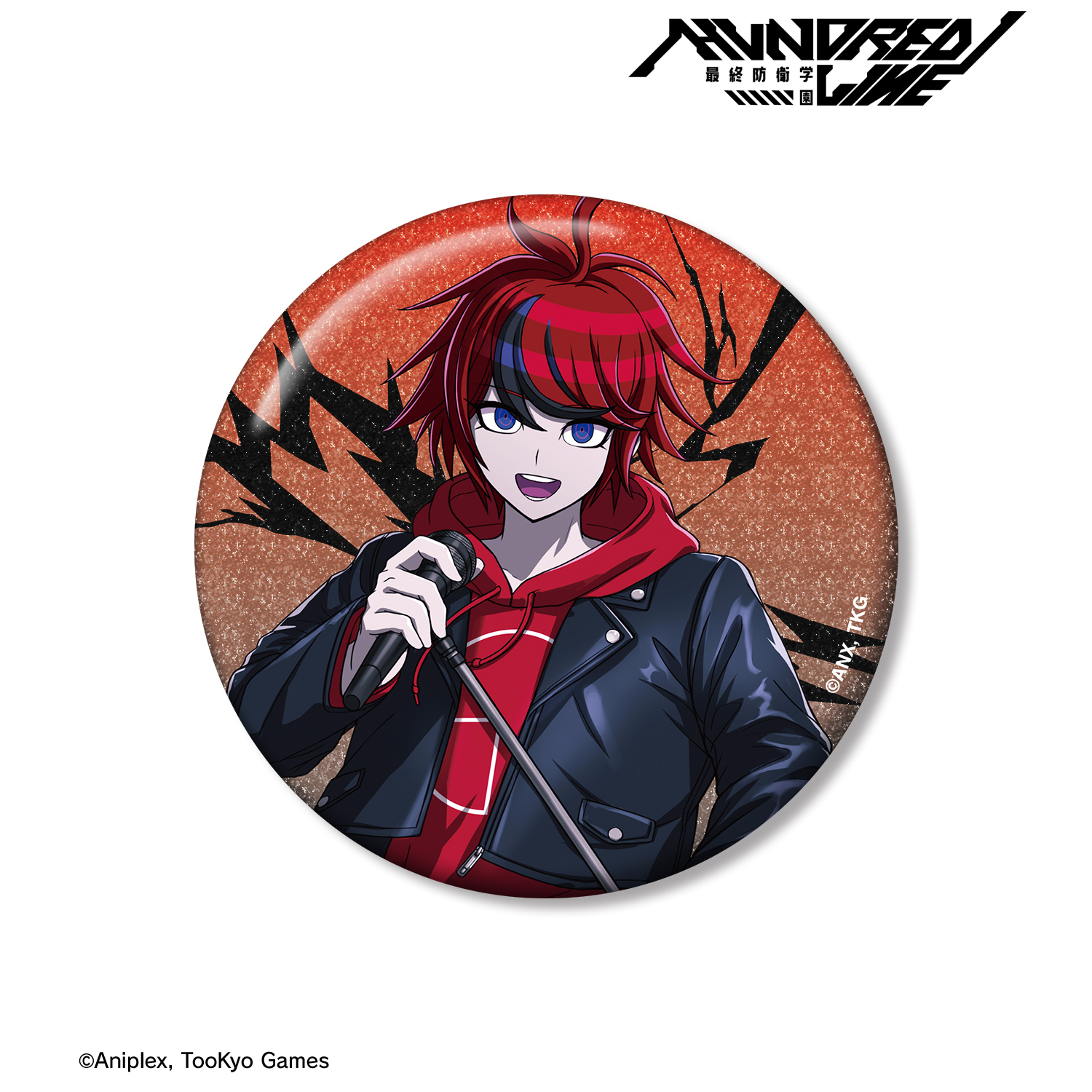 HUNDRED LINE -最終防衛学園-_描き下ろし 澄野拓海 ロックバンドver. 75mmグリッター缶バッジ
