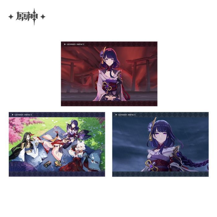 原神_キャラクターPVシリーズ ブロマイド 雷電将軍 | 原神公式グッズ