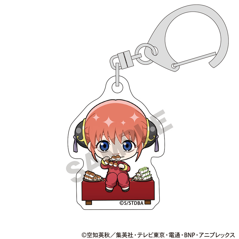 銀魂_ミニアクリルキーホルダー　神楽　ひとやすみ　ミニキャラ