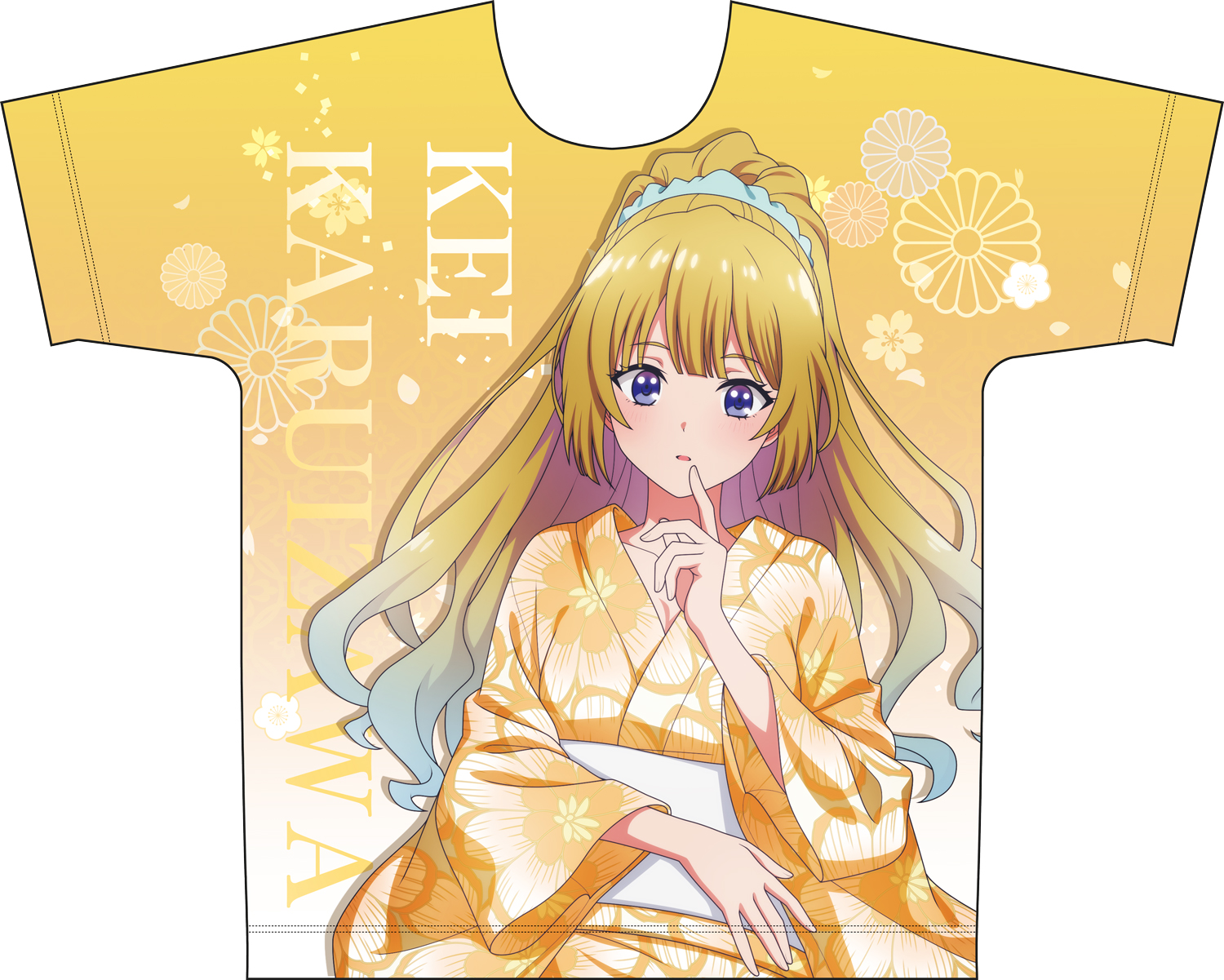 ようこそ実力至上主義の教室へ_サイズXL_【描き下ろし】フルグラフィックTシャツ 軽井沢恵(和服)