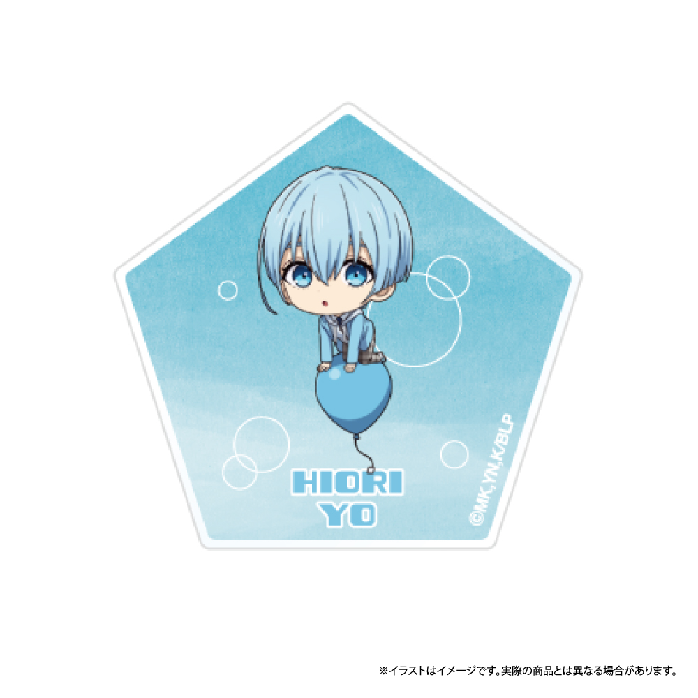 ブルーロック_ダイカットアクリルステッカー 氷織 羊(ミニキャラ)(風船)