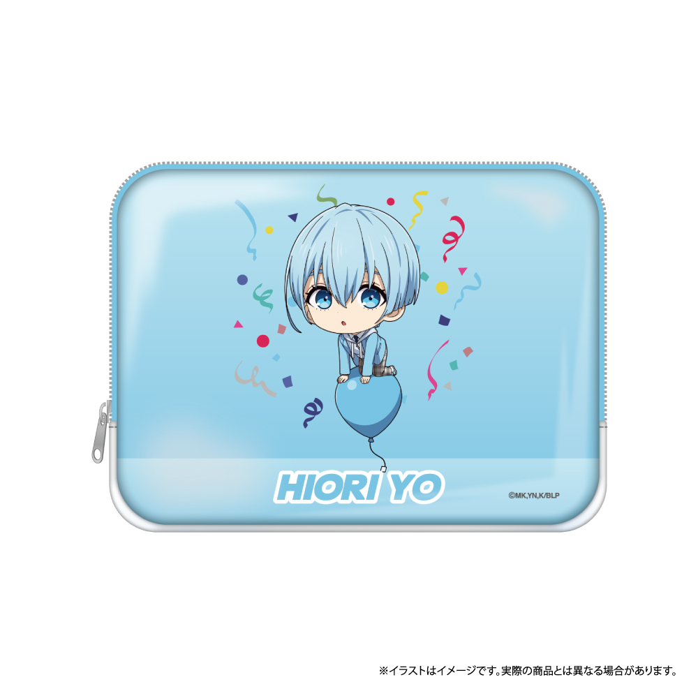 ブルーロック_PVCスクエアポーチ 氷織 羊(ミニキャラ)(風船)
