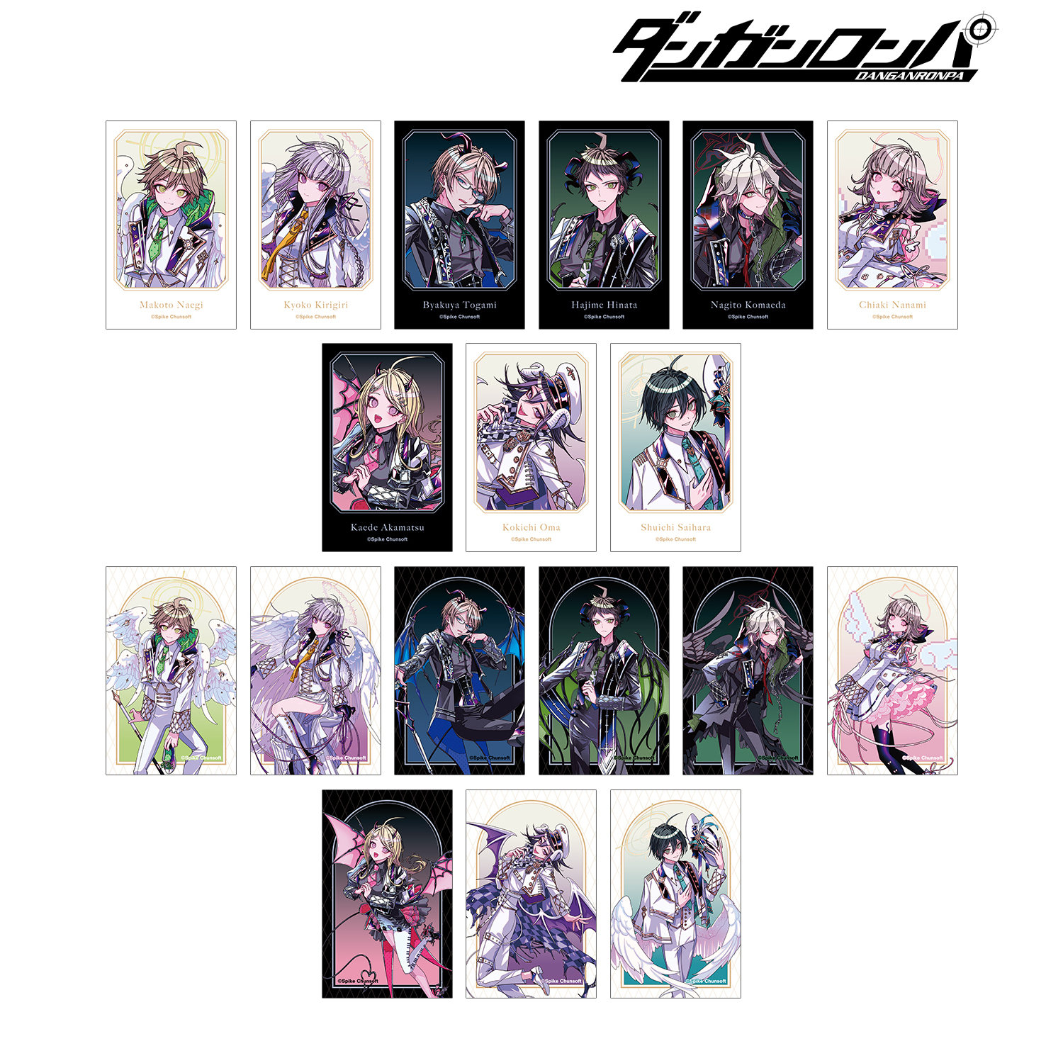 ダンガンロンパシリーズ_めつぶしあんこさんイラスト 天使と悪魔ver. トレーディングイラストカード(単位/BOX)【コンプリートBOX/18パック入り】