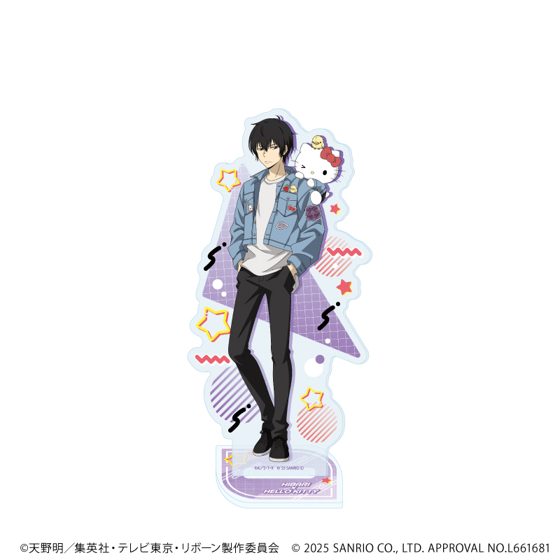 家庭教師ヒットマンREBORN!×SANRIO CHARACTERS_アクリルスタンド43/雲雀恭弥×ハローキティ(コラボイラスト)